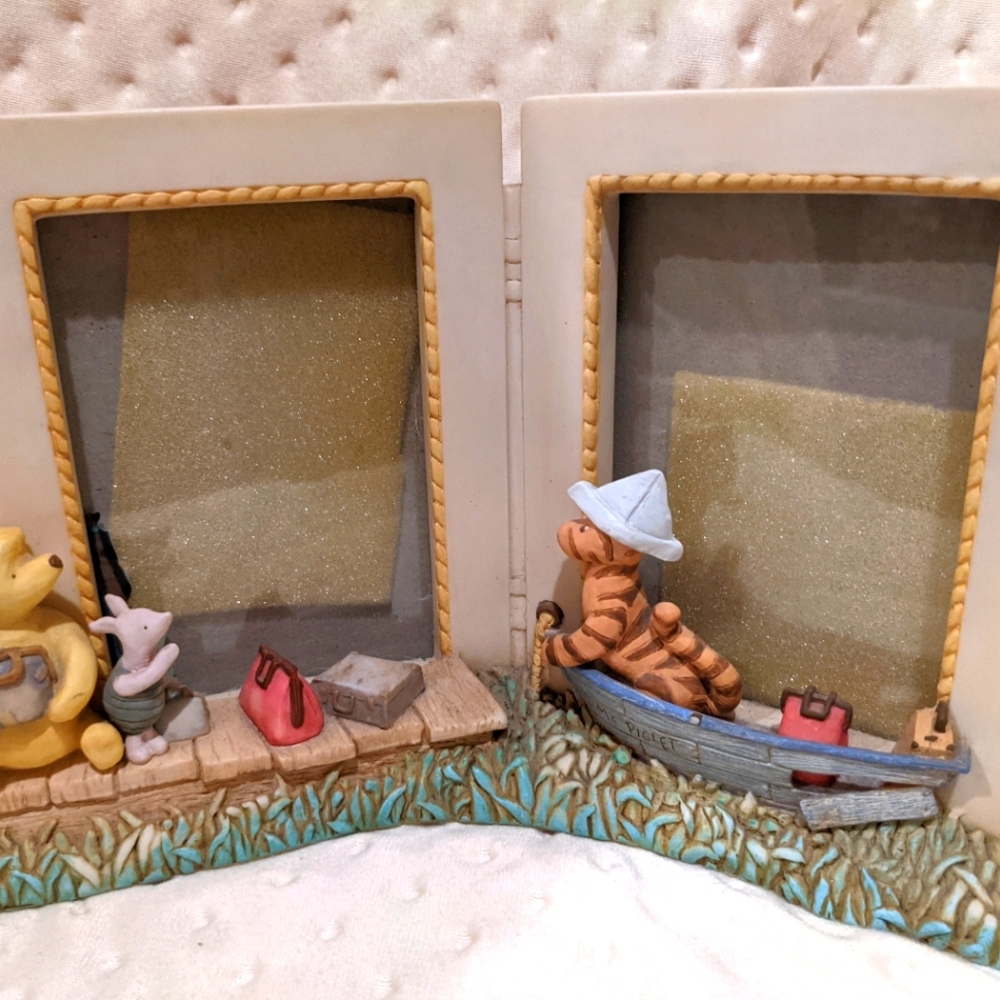 Winnie the Pooh - rare / vintage picture frame. Dual pictures. - Picture 1 of 12